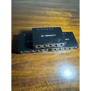 Ubiquiti Networks ER-X EdgeRouter X 5-Port Gigabit Wired Router Lot Of 3 READ